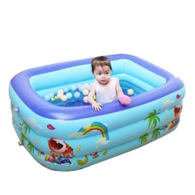 Picture of Kids Baby Children lInflatable Swimming Pool Bath Tub Length-130Cm