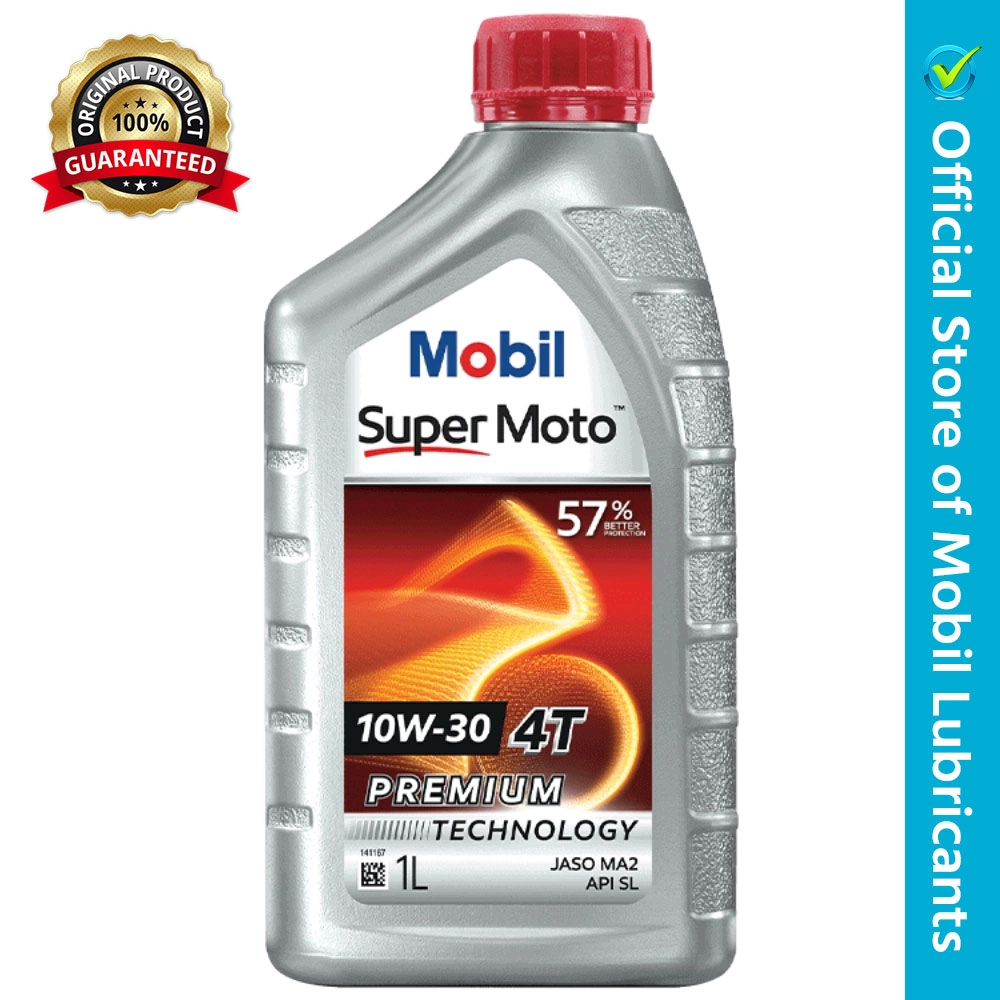 Picture of Mobil Super Moto 10W 30 Premium Motorcycle engine oil - 1 Liter