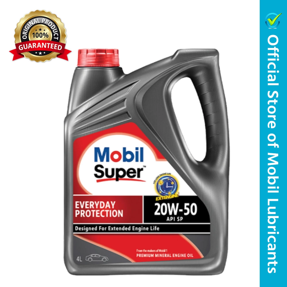Picture of Mobil Super ED Protection 20W-50 Premium Mineral Car engine oil - 4 Liter