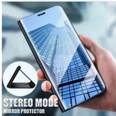 Picture of Samsung Galaxy M20 Clear View Mirror Flip Stand Case