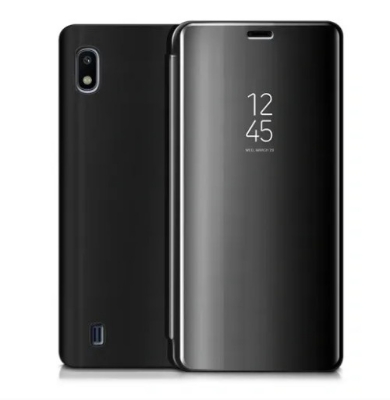 Picture of Samsung Galaxy A10 / Samsung Galaxy M10 - Clear View Case Flip Standing Cover Auto Lock Mirror Case
