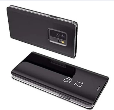 Picture of Samsung Galaxy A6 Plus - Clear View Case Flip Standing Cover Auto Lock Mirror Case