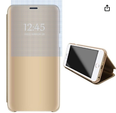 Picture of For Samsung Galaxy A520 Flip Case Window View Flip Stand Cover PU Leather Protective Case Luxury Kickstand Window Shockproof Flip Cover