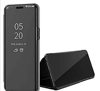 Picture of Smart Flip Case For Samsung Galaxy A30 / A20 Clear View Mirror Leather Stand Flip Cover