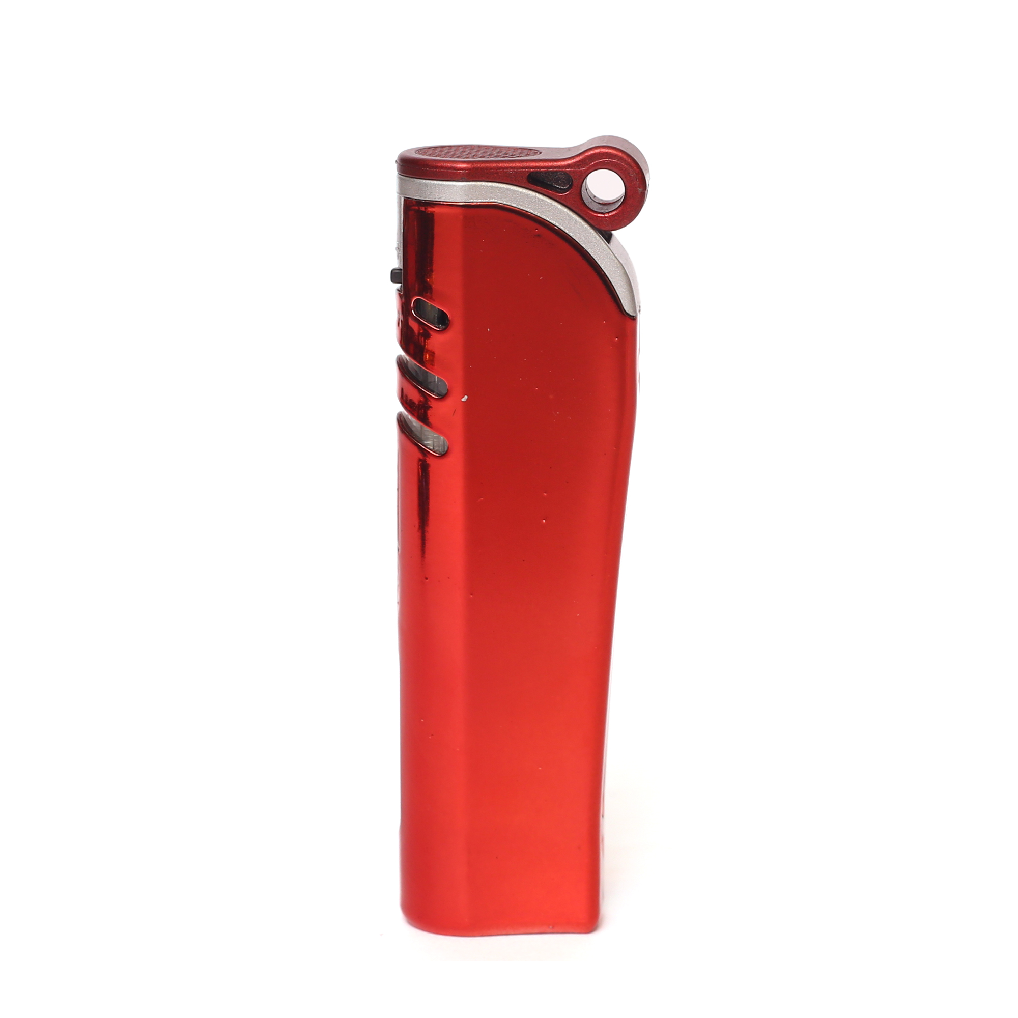 Picture of Red Metal Turbo jet Windows Gas Lighter Windproof Gas Refillable Butane Gas Lighter Inflatable Lighter Gadgets For Men Gas Refillable