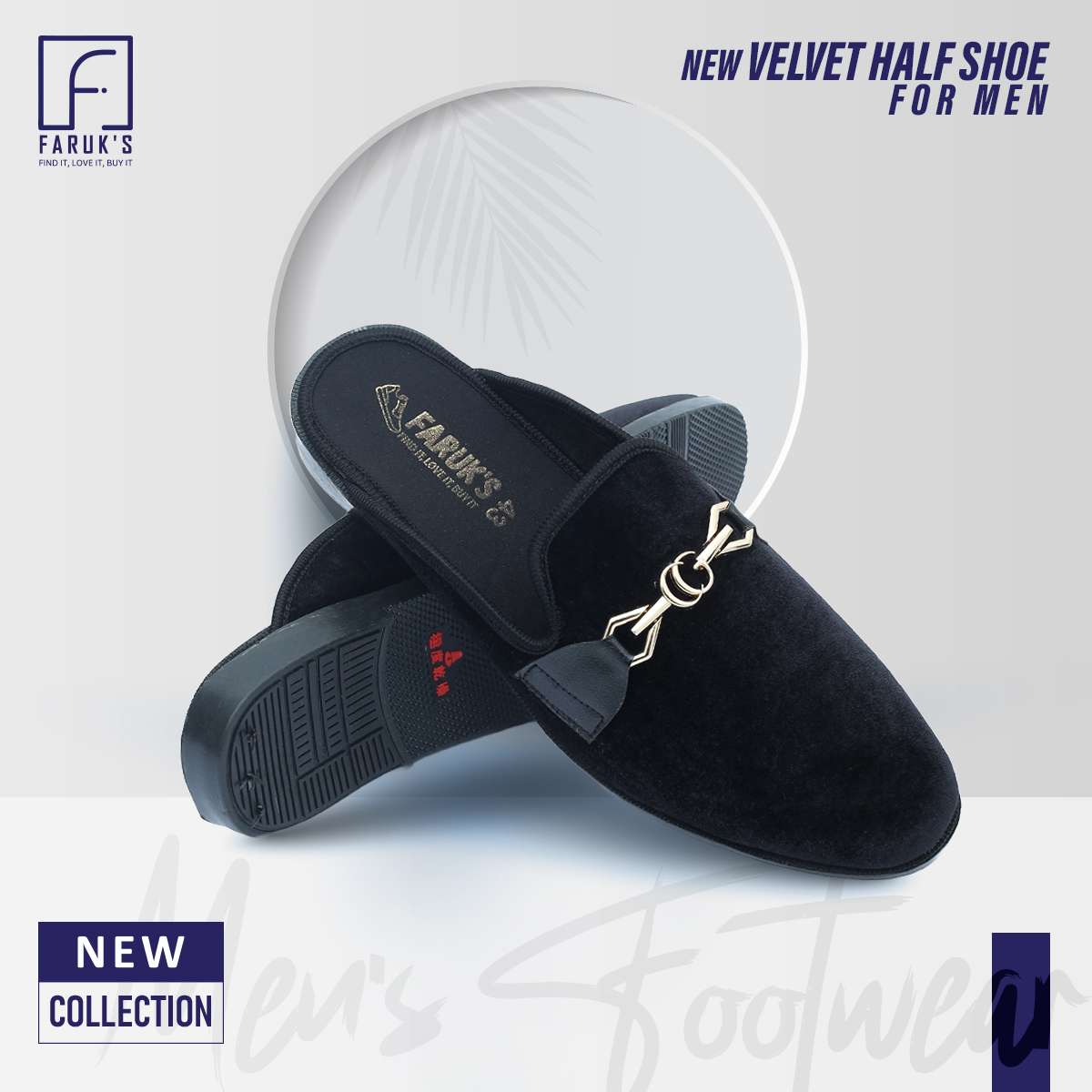 Picture of Ensemble Yourself - Custom Experience - পুরুষদের জন্য ভেলভেট লোফার হাফ জুতা - Couture - High-end - Understated Sophistication