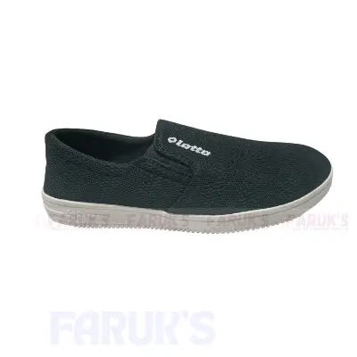 Picture of FARUK'S Stylish Black And Ash Color Winter Canvas Sneakers for Men