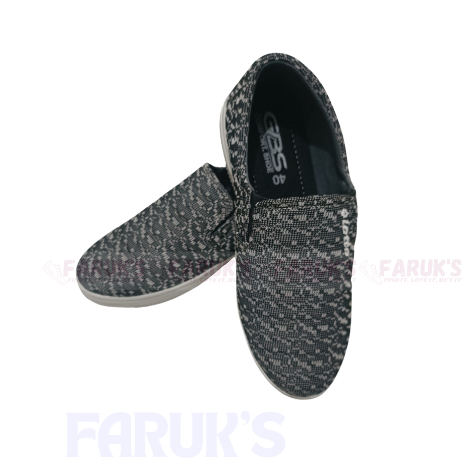 Picture of FARUK'S Stylish Black And Ash Color Winter Canvas Sneakers for Men