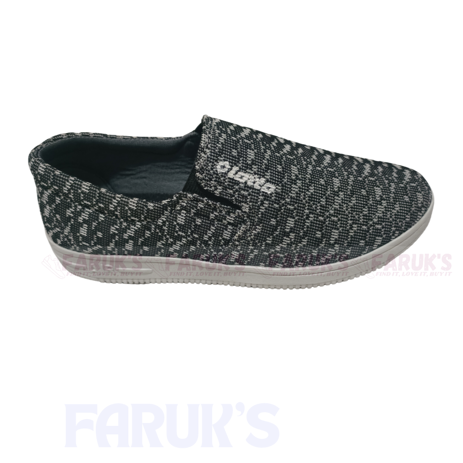 Picture of FARUK'S Stylish Black And Ash Color Winter Canvas Sneakers for Men
