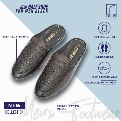 Picture of Half Shoe For Men / Fashionable Premium Sandal For Men Flats Formal Half Shoe / Luxury Stylish Half Shoe For Men