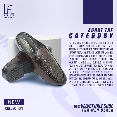 Picture of Half Shoe For Men / Fashionable Premium Sandal For Men Flats Formal Half Shoe / Luxury Stylish Half Shoe For Men