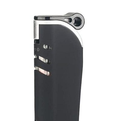 Picture of Black Metal Turbo jet Windows Gas Lighter Windproof Gas Refillable Butane Gas Lighter Inflatable Lighter Gadgets For Men Gas Refillable