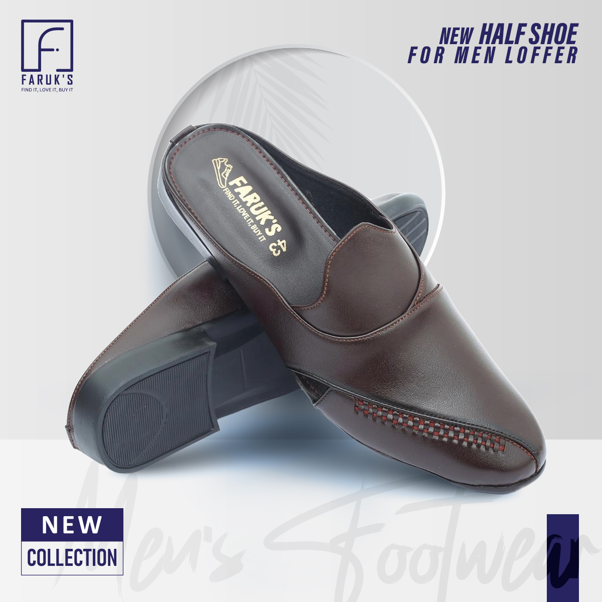 Picture of New Fashionable Half Shoe For Men, Half Shoe For Men -Loffer