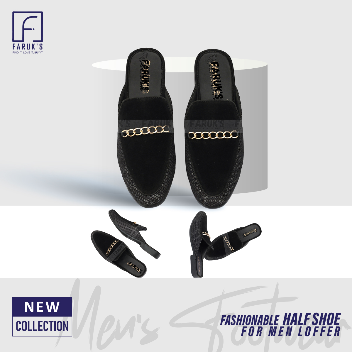 Picture of Trendsetter - Fashion Innovator - Easily Usable - New Fashionable Half Shoe For Men, Half Shoe For Men -Loffer - Easy To maintain