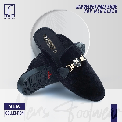 Picture of Athleisure - Avant Grade - Highly Sustainable - Velvet Shoe For Men Black -Loffer - Durabilty Assured - Well Inspired & Crafted