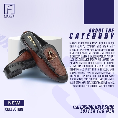 Picture of Premium Quality - New Collection Flat Casual Half Shoe Loafer for Men (FARUK'S) - Modern - Choice Expression - Understated Sophistication