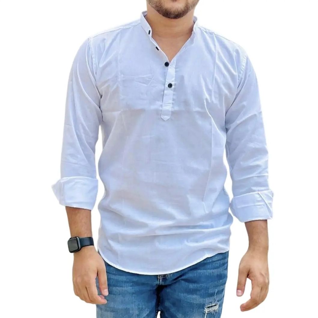 Picture of Trendy Men's White Colour Formal Katua, Trendy casul shirt - Panjabi - Panjabi For Men