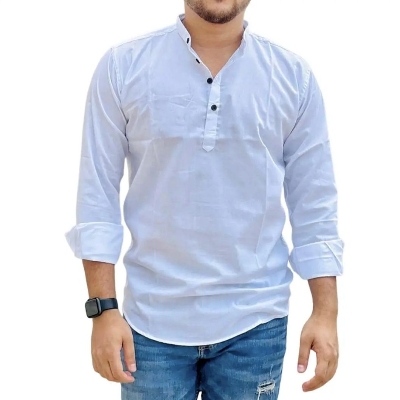 Picture of Trendy Men's White Colour Formal Katua, Trendy casul shirt - Panjabi - Panjabi For Men