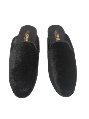 Picture of New Fashionable Velvet Half Shoe For Men Black