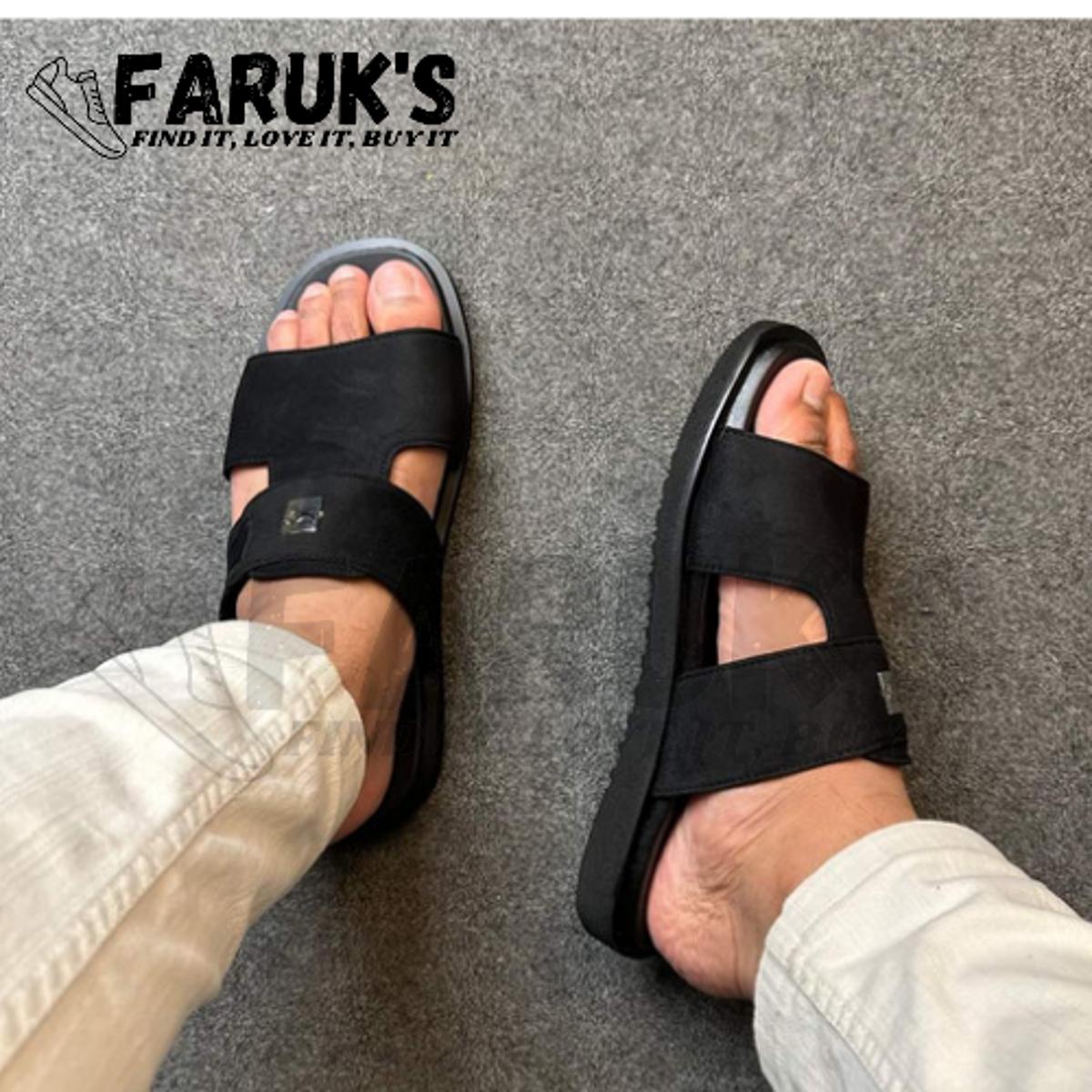 Picture of Luxury Stylish Sandal Fashionable Premium Sandal For Men FARUK'S Flats Suede Formal