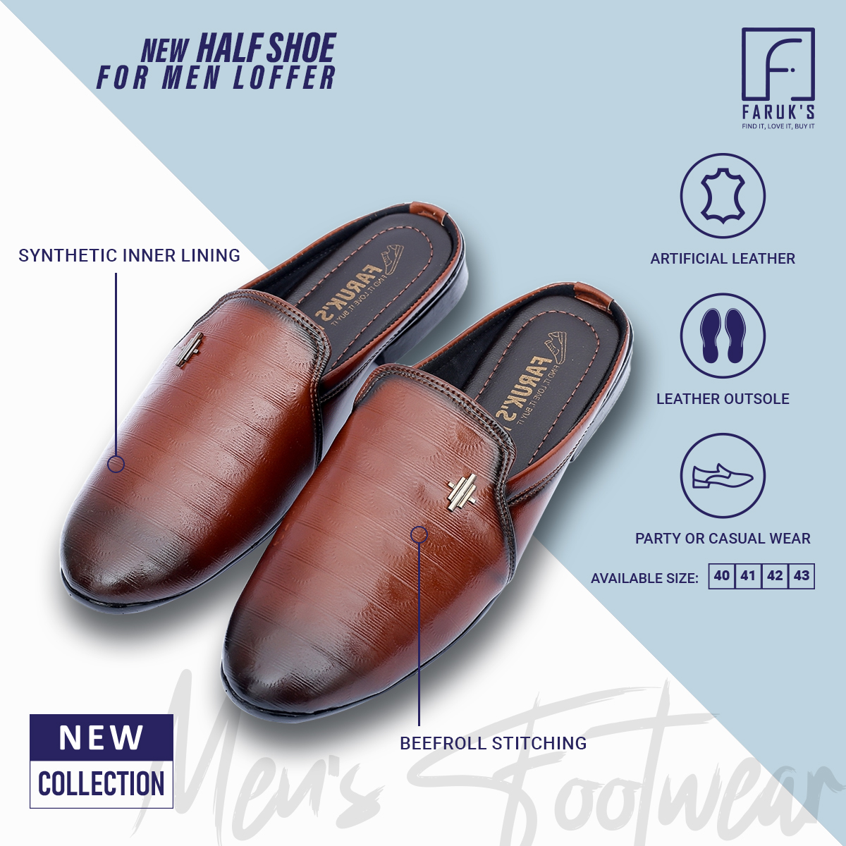 Picture of Custom Experience - Men Half Shoe, New Fashionable Half Shoe For Men, Half Shoe For Men - Couture - High-end - Understated Sophistication