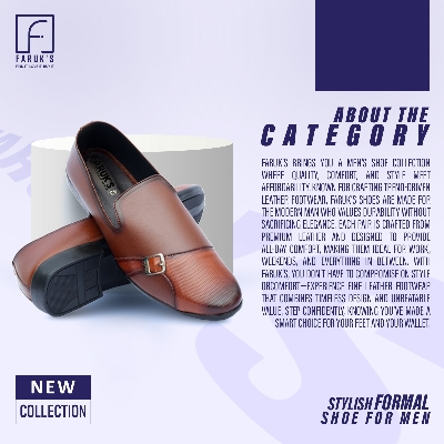 Picture of Stylish Addition - Luxury Stylish Half Shoe For Men Fashionable Premium Sandal For Men FARUK'S Flats Formal Shoe - Sustainable Choice