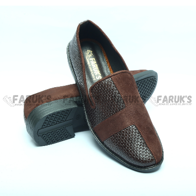 Picture of Unique Design High Quality Fashionable Artificial Leather Casual Shoes for Men (Black & Chocolate Popular Casual Shoes) FARUK'S SHOES