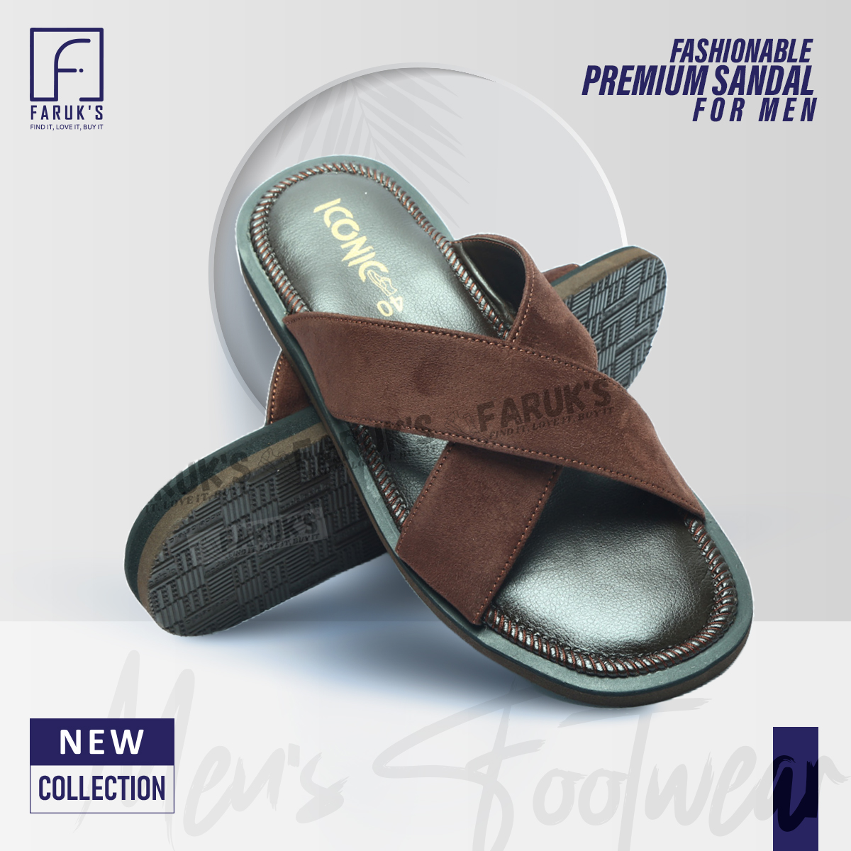 Picture of Luxury Stylish Sandal Fashionable Premium Sandal For Men FARUK'S Flats Suede Formal