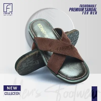 Picture of Luxury Stylish Sandal Fashionable Premium Sandal For Men FARUK'S Flats Suede Formal