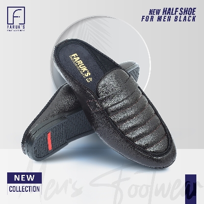Picture of Stylish Addition - Luxury Stylish Half Shoe For Men Fashionable Premium Sandal For Men FARUK'S Flats Formal Half Shoe - Sustainable Choice