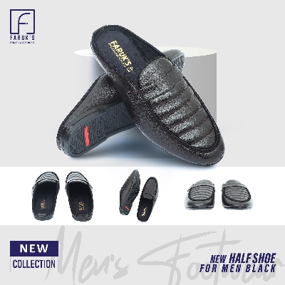 Picture of Stylish Addition - Luxury Stylish Half Shoe For Men Fashionable Premium Sandal For Men FARUK'S Flats Formal Half Shoe - Sustainable Choice