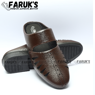 Picture of Luxury Stylish Half Shoes For Men Fashionable Premium Sandals FARUK'S Flats Formal Half Shoes - lotto shoes for men