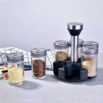 Buyds2135-6-jar-seasoning-organizer-holder-rotation-shelf-tower-revolving-spice-organizer-with-6-spice-jars at Best Price in Bangladesh