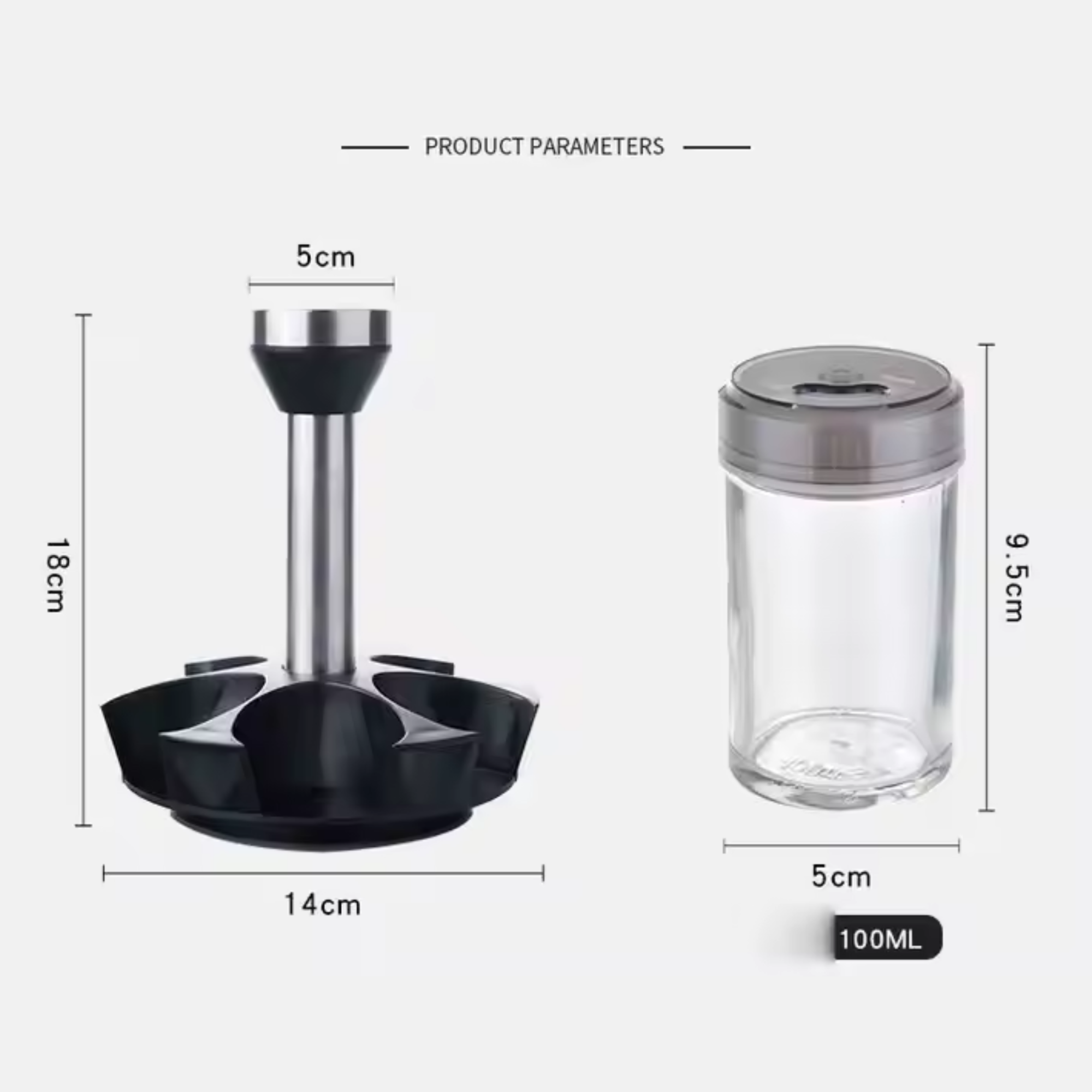 Buyds2135-6-jar-seasoning-organizer-holder-rotation-shelf-tower-revolving-spice-organizer-with-6-spice-jars at Best Price in Bangladesh