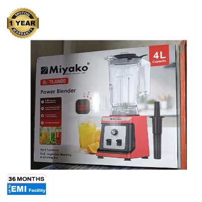 Picture of Commercial Multi Functional Power Blender 2600 Watts, Black.Miyako BL-79JUMBO 4.0L Jar