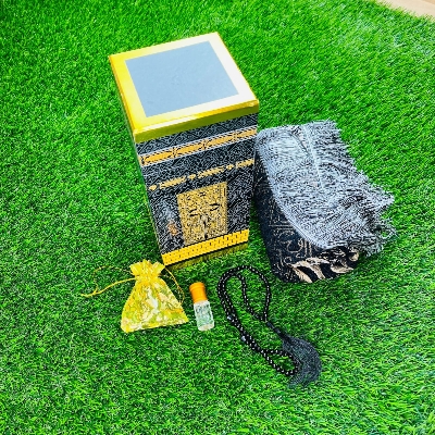 Prayer Mat, Tasbeeh and Attar Combo Pack with Premium Kaba Box RKissu.comonline shop bangladeshothoba.com