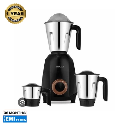 Picture of Bajaj Ninja Series Quartz Garnet Black and Pink 750W, For Wet & Dry Grinding