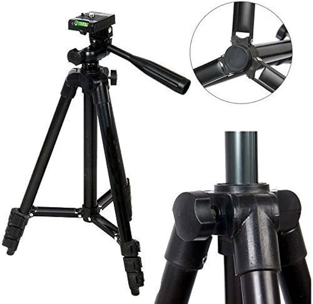 Picture of Tiktok Facebook Youtube Video Making Tripod 3110 / 3120 Camera Stand With Phone Holder Clip - Tripod - Tripod For Mobile