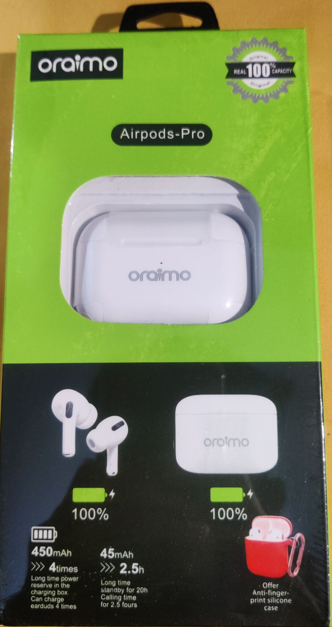 Picture of One Plus /realme/oraimo/lenovo Airpods Pro wireless bluetooth headphone free cover for android -samsung/realme/oppo/vivo/iphone/walton/tecno/xiaomi/nokia/laptop all device supported