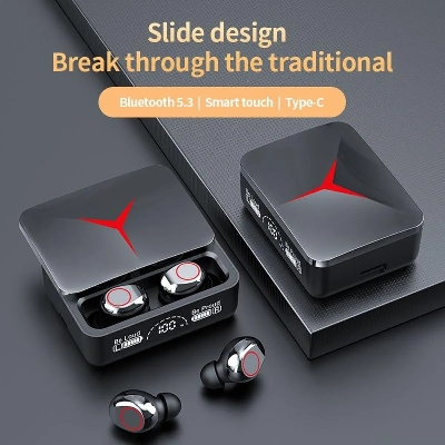 Picture of M90 Pro TWS Digital Display Earbuds with HD Voice Noise Cancelling Bluetooth Feature