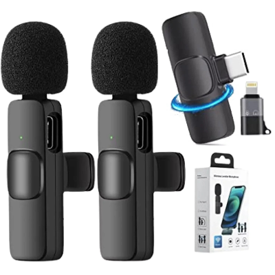 Picture of K35 Wireless Microphone 3.5mm Supported for android, IOS,  Camera, Sound card, Smartphone best for tiktok, youtuber, and content creator