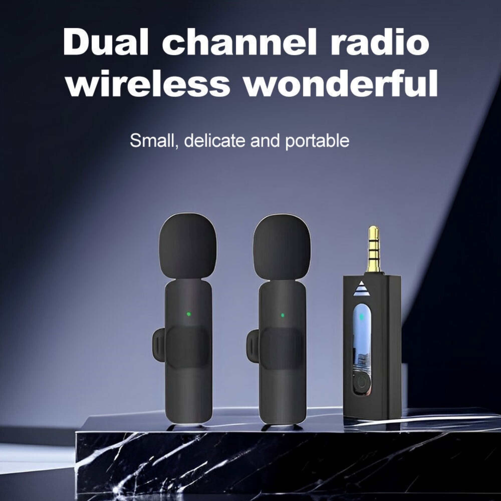 Picture of K35 Wireless Microphone 3.5mm Supported for android, IOS,  Camera, Sound card, Smartphone best for tiktok, youtuber, and content creator