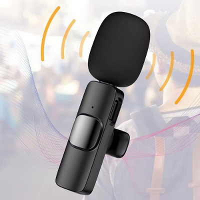 Picture of K35 Wireless Microphone 3.5mm Supported for android, IOS,  Camera, Sound card, Smartphone best for tiktok, youtuber, and content creator