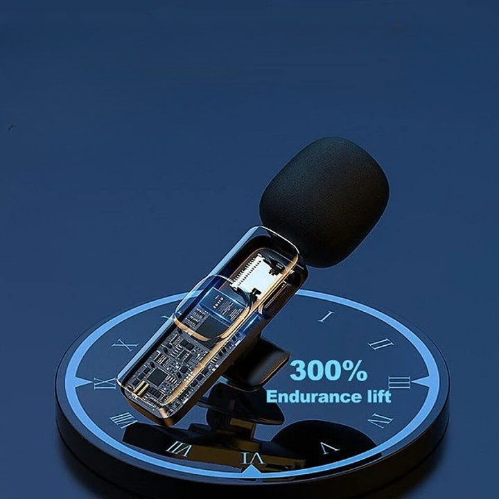 Picture of K35 Wireless Microphone 3.5mm Supported for android, IOS,  Camera, Sound card, Smartphone best for tiktok, youtuber, and content creator