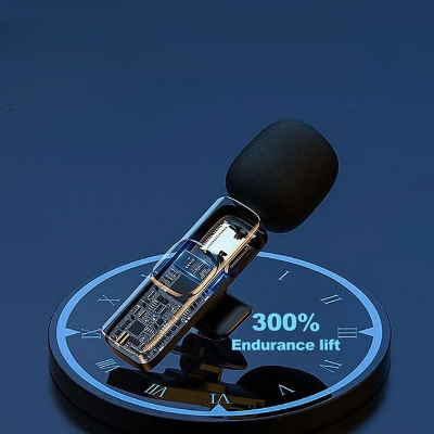 Picture of K35 Wireless Microphone 3.5mm Supported for android, IOS,  Camera, Sound card, Smartphone best for tiktok, youtuber, and content creator