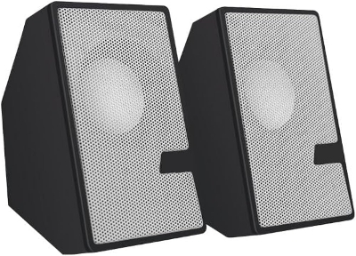 Picture of D7 Multimedia Speaker with 3.5 Aux Connectivity - USB Powered and Volume Control mobile/Laptop/Desktop computer Speaker - White, 2.0 Channel