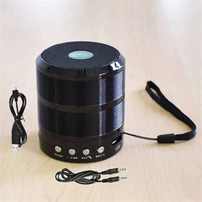 Picture of WS 887 mini Wireless Bluetooth Speaker with memory slot, FM, USB, AUX Portable Music Mini Speaker - Bluetooth Speaker for mobile/laptop/computer