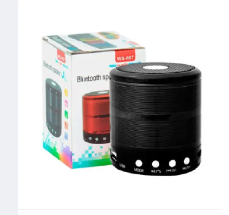 Picture of WS 887 mini Wireless Bluetooth Speaker with memory slot, FM, USB, AUX Portable Music Mini Speaker - Bluetooth Speaker for mobile/laptop/computer