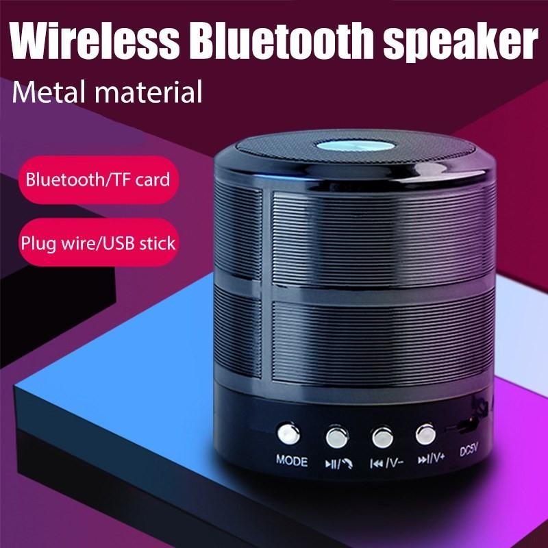 Picture of WS 887 mini Wireless Bluetooth Speaker with memory slot, FM, USB, AUX Portable Music Mini Speaker - Bluetooth Speaker for mobile/laptop/computer