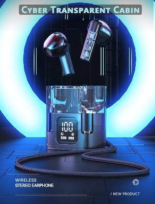 Picture of Mobicom G70 ENC wireless bluetooth TWS airbuds  20 hours with HD smooth and sterio sound premium looking gaming earbuds